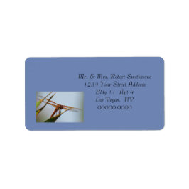 Dragonfly Blue Personalisiert Address Large Labels Adressaufkleber