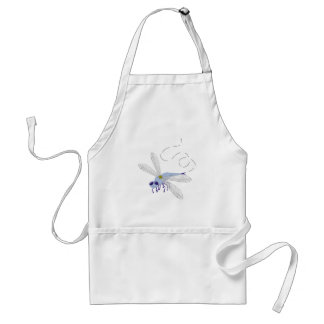 Dragonfly Blue Whimsical Cartoon Art Schürze