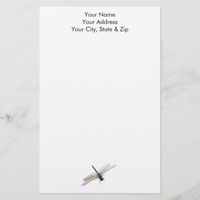 Dragonfly Briefpapier (Vorderseite)