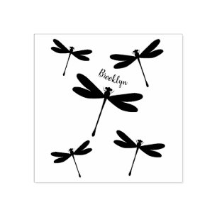 Dragonfly-Cartoon Gummistempel