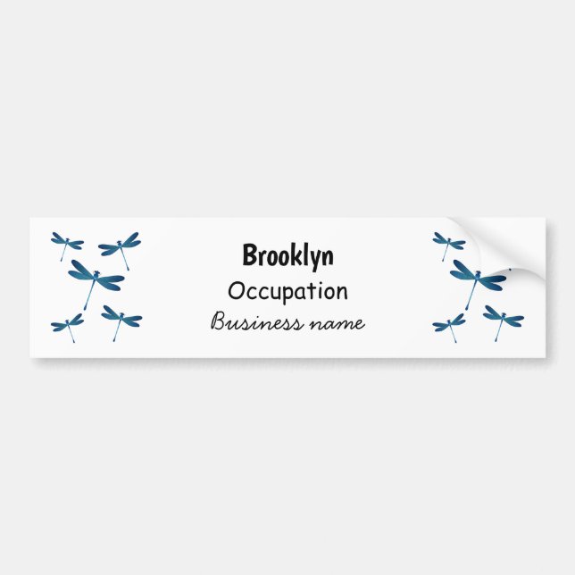 Dragonfly cartoon illustration autoaufkleber (Vorne)