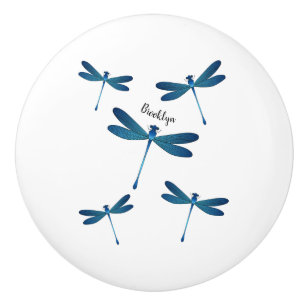Dragonfly-Cartoon Keramikknauf