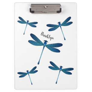 Dragonfly-Cartoon Klemmbrett