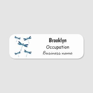 Dragonfly-Cartoon Namensschild