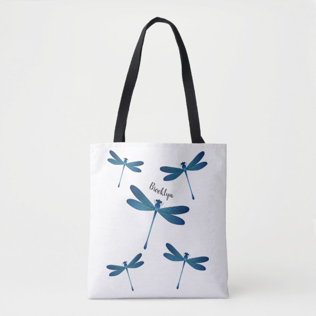 Dragonfly-Cartoon Tasche (Vorderseite)