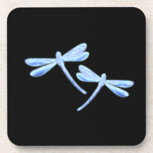 Dragonfly Coasters - Eisblauer Schimmer Getränkeuntersetzer
