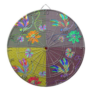 Dragonfly-Collage Dartscheibe