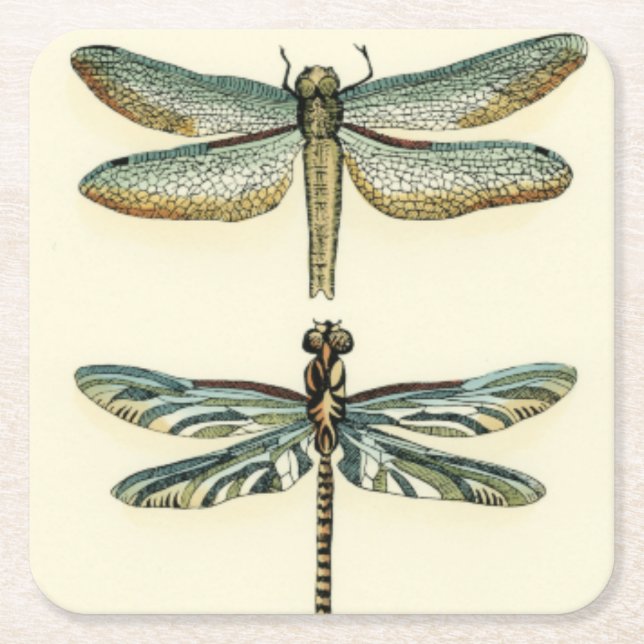 Dragonfly Collection von Chariklia Zarris Rechteckiger Pappuntersetzer (Vorderseite)