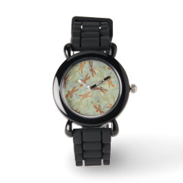 Dragonfly Dance Gold Armbanduhr