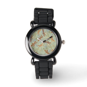 Dragonfly Dance Gold Armbanduhr