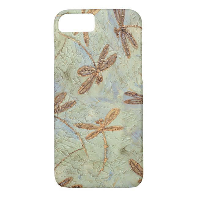 Dragonfly Dance Gold Case-Mate iPhone Hülle (Rückseite)