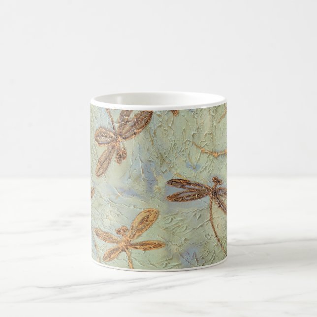Dragonfly Dance Gold Kaffeetasse (Mittel)