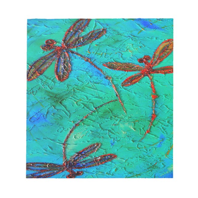 Dragonfly Dance Notizblock (Vorderseite)