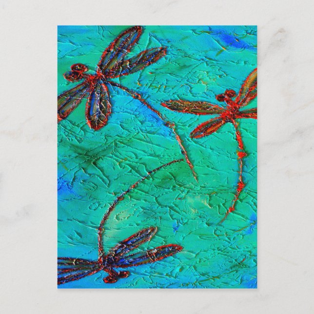 Dragonfly Dance Postkarte (Vorderseite)