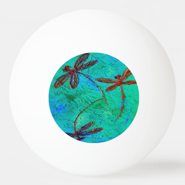 Dragonfly Dance Tischtennisball (Vorderseite)