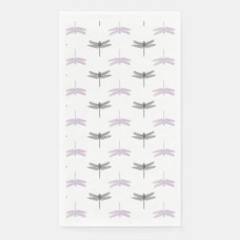 Dragonfly Daylight White Serviette