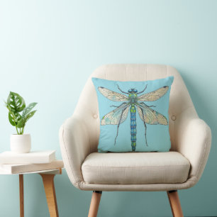 Dragonfly-Design Insektenkunst Entomologie I Liebe Kissen