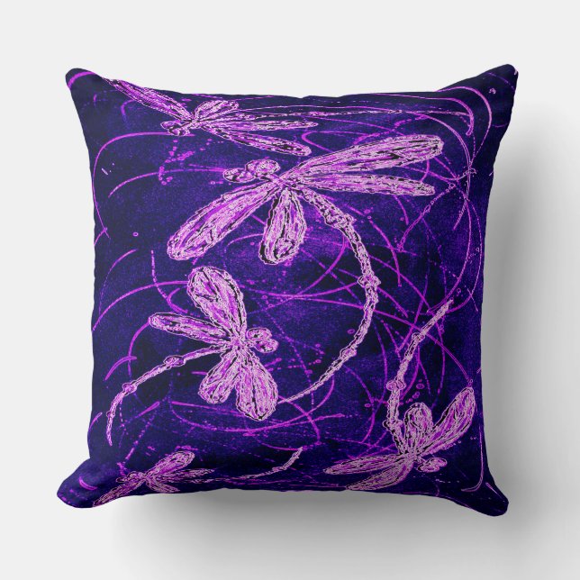 Dragonfly Disco Kissen (Vorderseite)