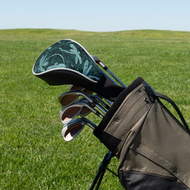 Dragonfly Disco Midnight Blue Golf Headcover (In SItu)