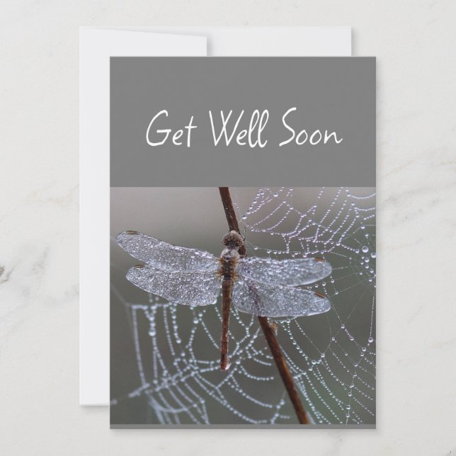 Dragonfly-Drachenfliegen werden bald gut Karte (Vorderseite)