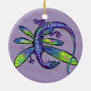 Dragonfly Dragon Keramik Ornament