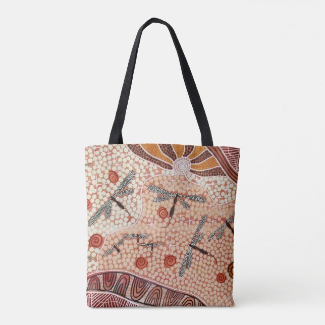 Dragonfly Dream Tote Bag Tasche (Rückseite)