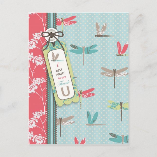 Dragonfly Dreams TY Postcard B Postkarte (Vorderseite)