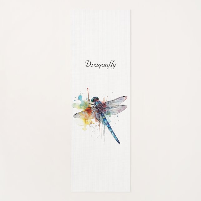 Dragonfly Dreamscape, custom Yogamatte (Vorderseite)