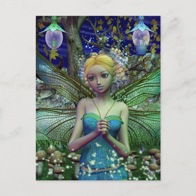 Dragonfly Dusting Postkarte (Vorderseite)