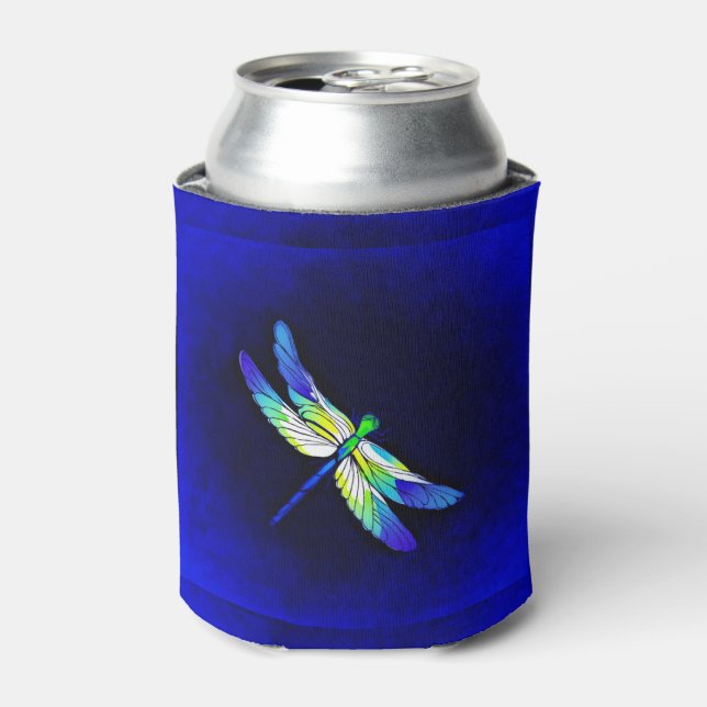 Dragonfly Electric Blue - Persönlich mit einem Nam Dosenkühler (Kanne Vorderseite)