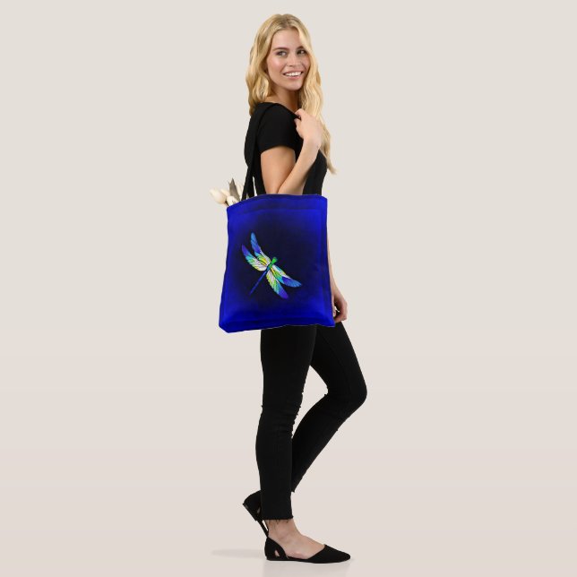 Dragonfly Electric Blue - Persönlich mit einem Nam Tasche (Am Model)