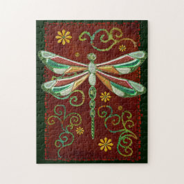 Dragonfly Elegant Jewelt 2 Folk Art