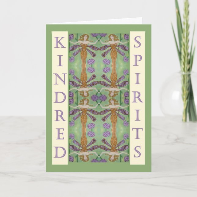 Dragonfly Fairy Friendship Card Karte (Vorderseite)
