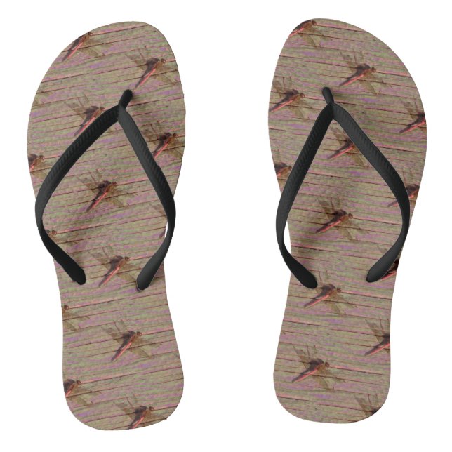 Dragonfly farbenfroh flip flops (Fußbett)