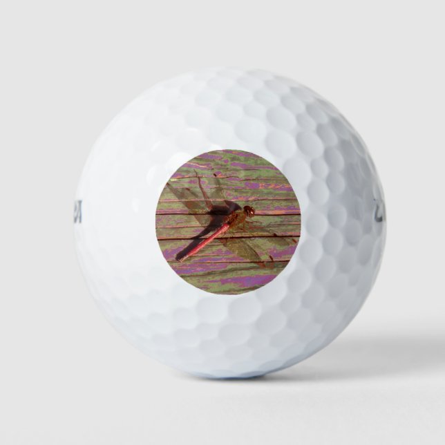Dragonfly farbenfroh golfball (Vorderseite)