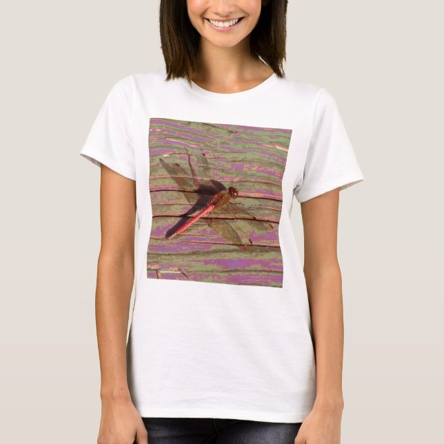 Dragonfly farbenfroh T-Shirt (Vorderseite)