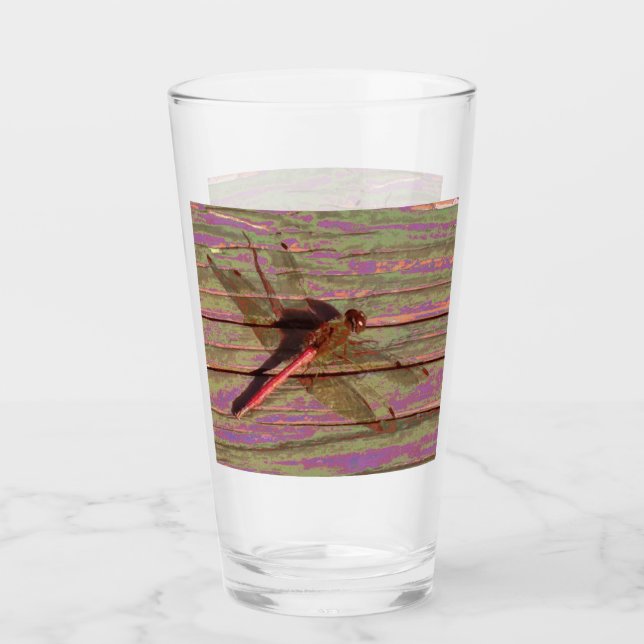 Dragonfly farbiges Glas (Vorderseite)