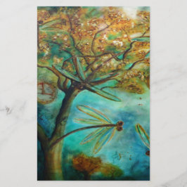 Dragonfly Flirtation Briefpapier