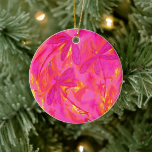Dragonfly Flit Hazy Days Keramik Ornament