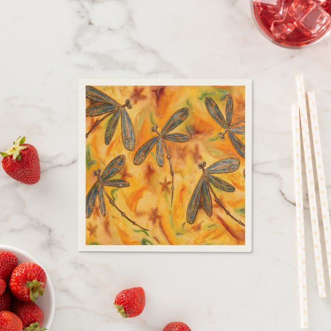 Dragonfly Flit Warme Breeze Serviette (Beispiel)