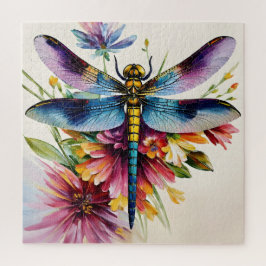 Dragonfly Floral Multicolor Art