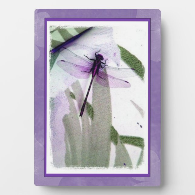 Dragonfly-Fotografie Art Plaque Fotoplatte (Vorderseite)