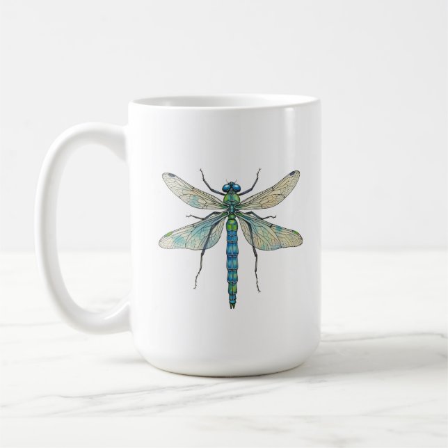 Dragonfly friendship rare beautiful uplifting kaffeetasse (Links)