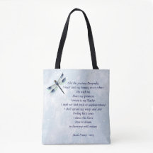 Dragonfly-Gedicht Tote-Tasche