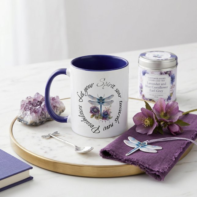 Dragonfly - Geist neuer Möglichkeiten Tasse (Von Creator hochgeladen)
