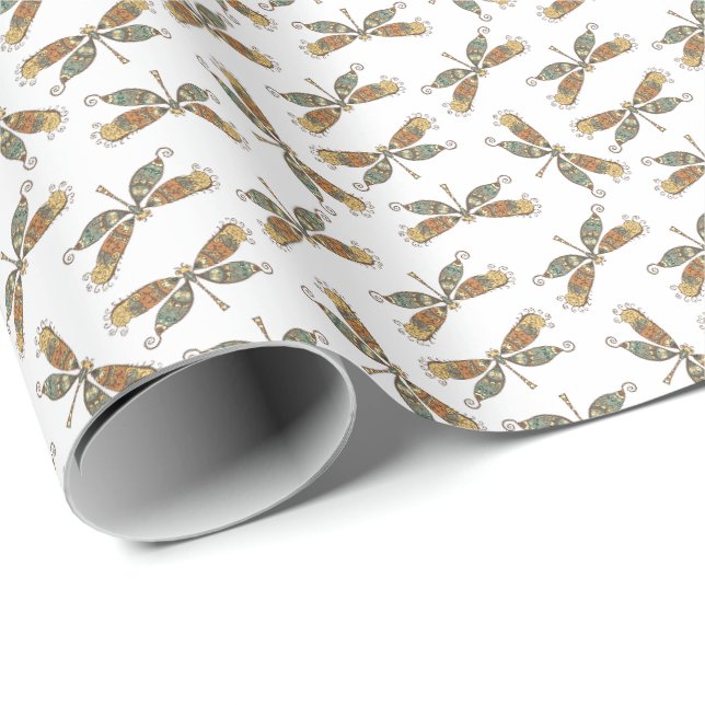 Dragonfly-Geschenkpapier Geschenkpapier (Rolleneckpunkt)