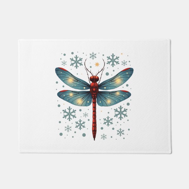 Dragonfly-Glühen Fußmatte (Vorderseite)