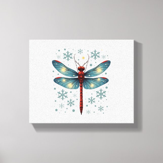 Dragonfly-Glühen Leinwanddruck (Vorderseite)