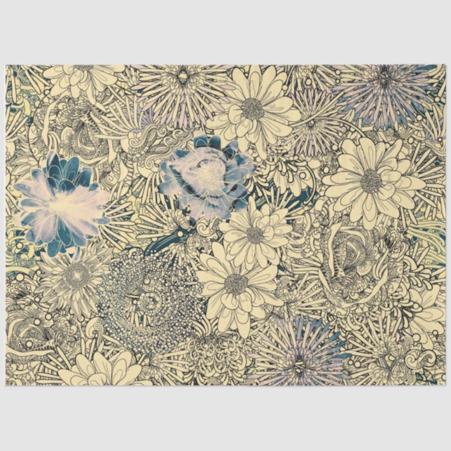 Dragonfly Gold Garden Seidenpapier (Vorderseite)