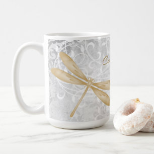 Dragonfly Gold Personnalisée Coffee Mug